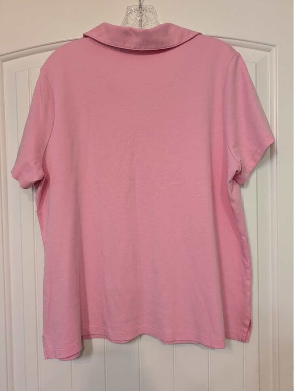 💗 Isaac Mizrahi Live XL Collared Tee — Pink - Picture 3 of 6